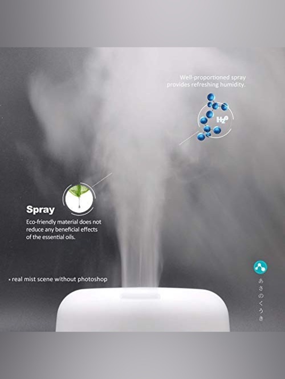ASAKUKI 500ml Premium Essential Oil Diffuser - Picture 3 of 9